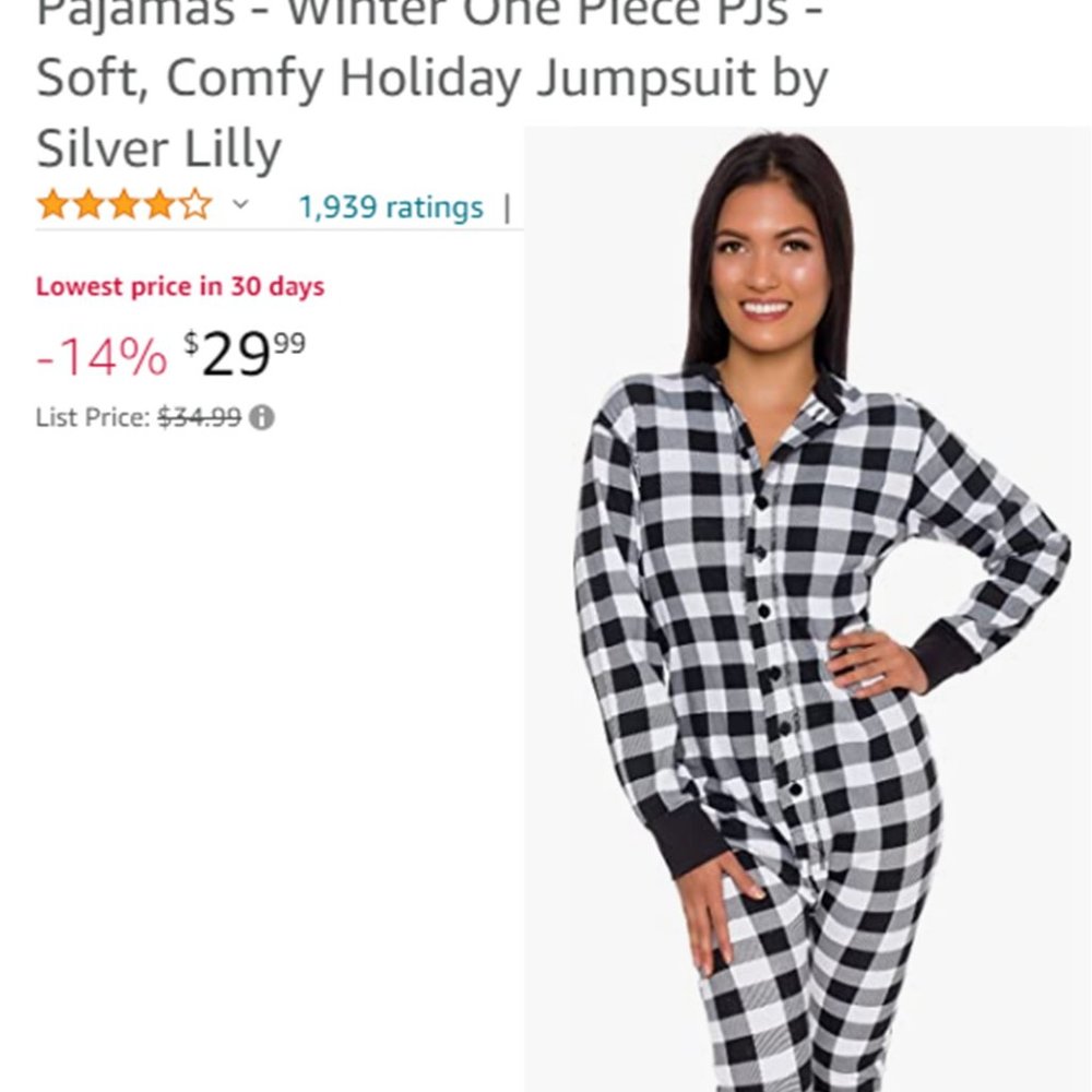 SILVER LILLY Buffalo Plaid Flapjack Pajamas  NEW! - Picture 10 of 10